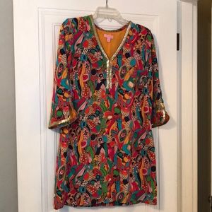 Lilly Pulitzer silk shift dress size 10